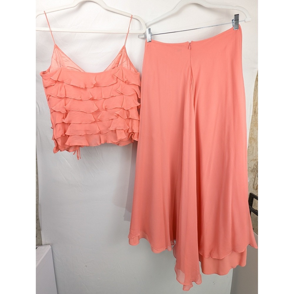 Cache Coral High-Low Ruffle Dress - Picture 8 of 9
